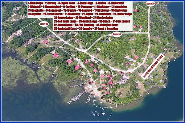 Arcadia Lodge Layout Map